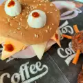 Детски бургер Чудовище за Хелоуин