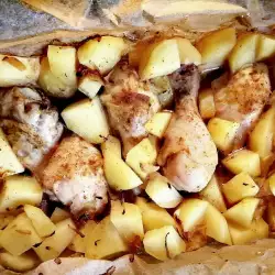 Пилешки бутчета с картофи и сайдер