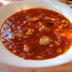 Пилешка супа със сос Молле