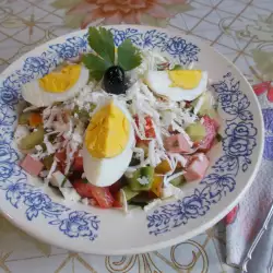 Овчарска салата със сирене