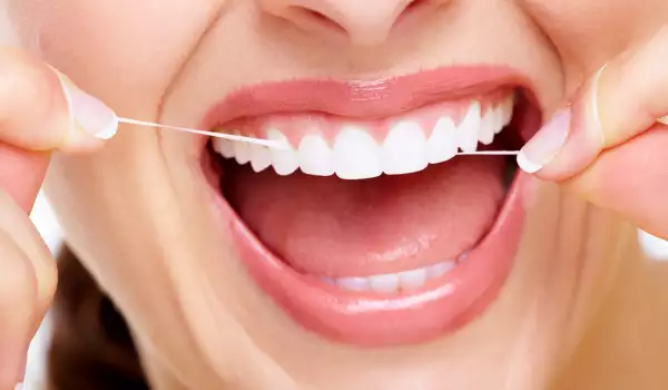 употреба на конец за зъби