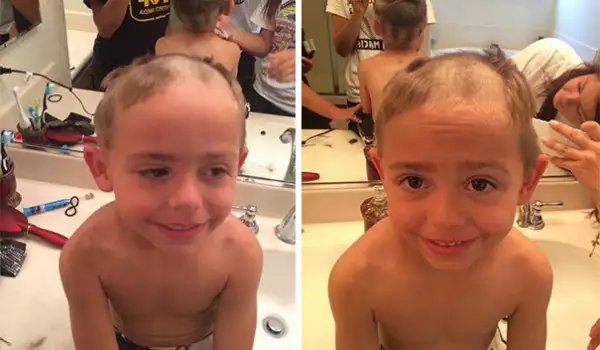 Вижте смешните прически на деца, които се подстригали сами