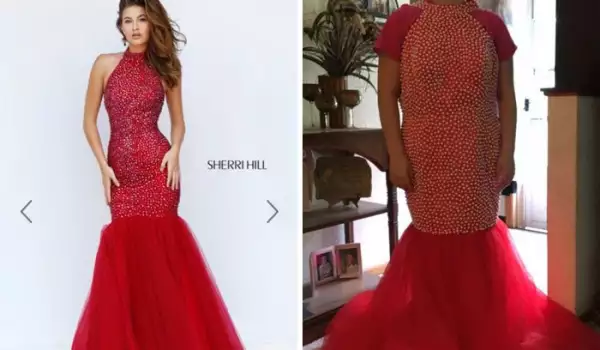 Брутално грозни бални рокли показват защо да не пазарувате по интернет