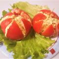 Пълнени домати с извара и яйца