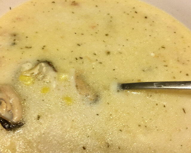 Мидена супа с царевица и сметана
