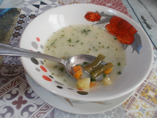 Супа със зелен фасул и картофи