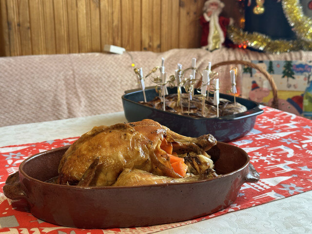 Новогодишно печено пиле в плик