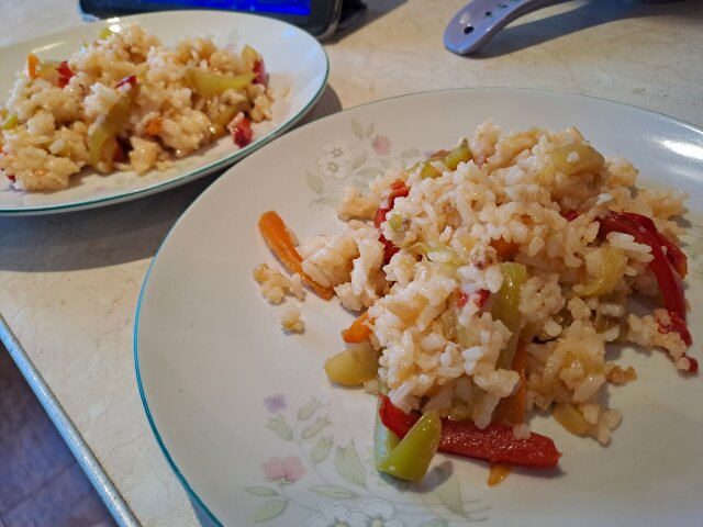 Ориз с тиквички по китайски